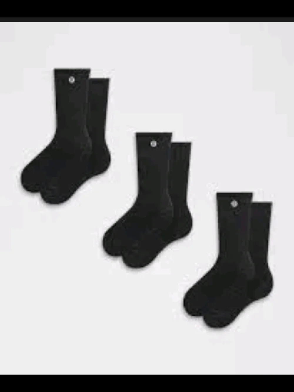 Lululemon Unisex  Crew Socks - 3 Pack